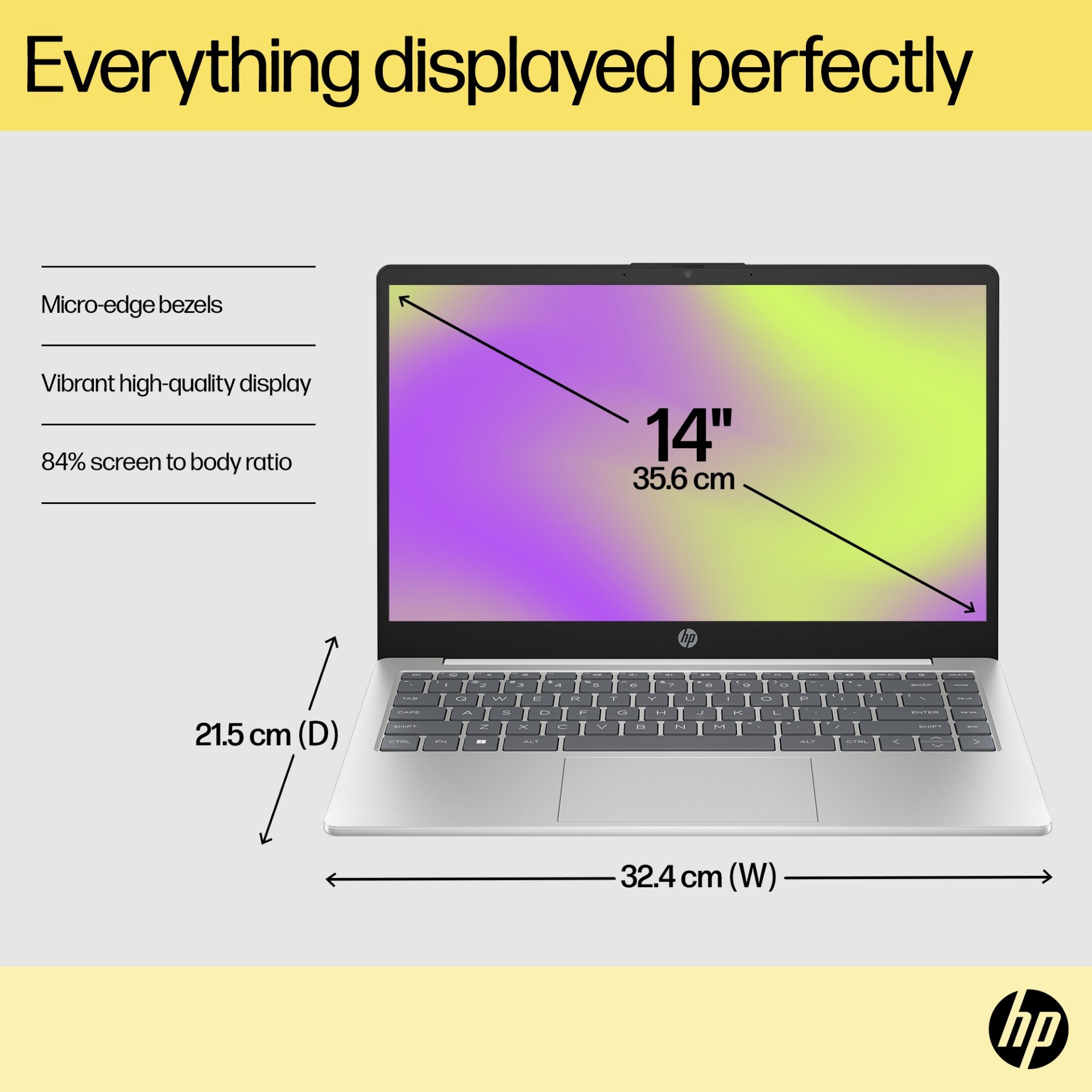 Galeri HP 14 inch Laptop 14-em0730AU, Silver