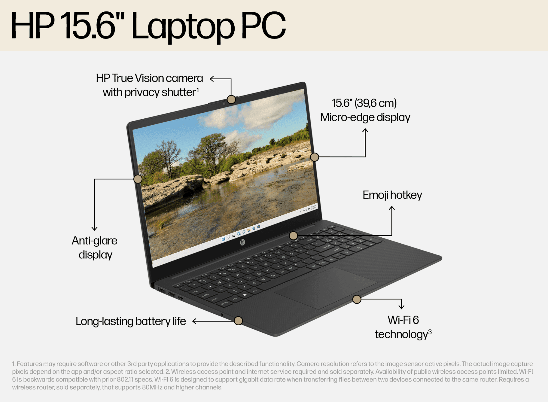 Galeri HP 15.6 inch Laptop 15-fd0560TU, White