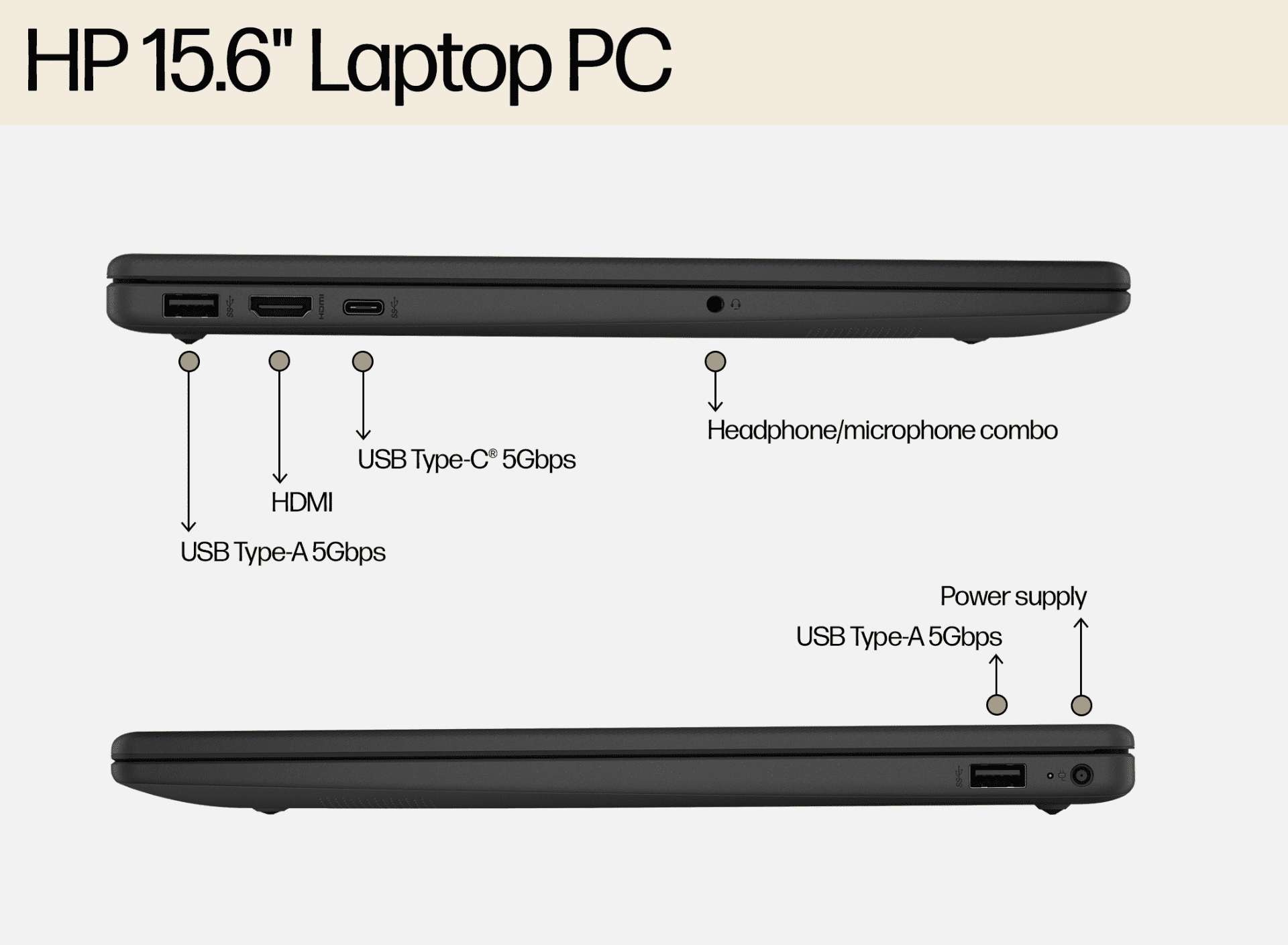 Galeri HP 15.6 inch Laptop 15-fd0560TU, White