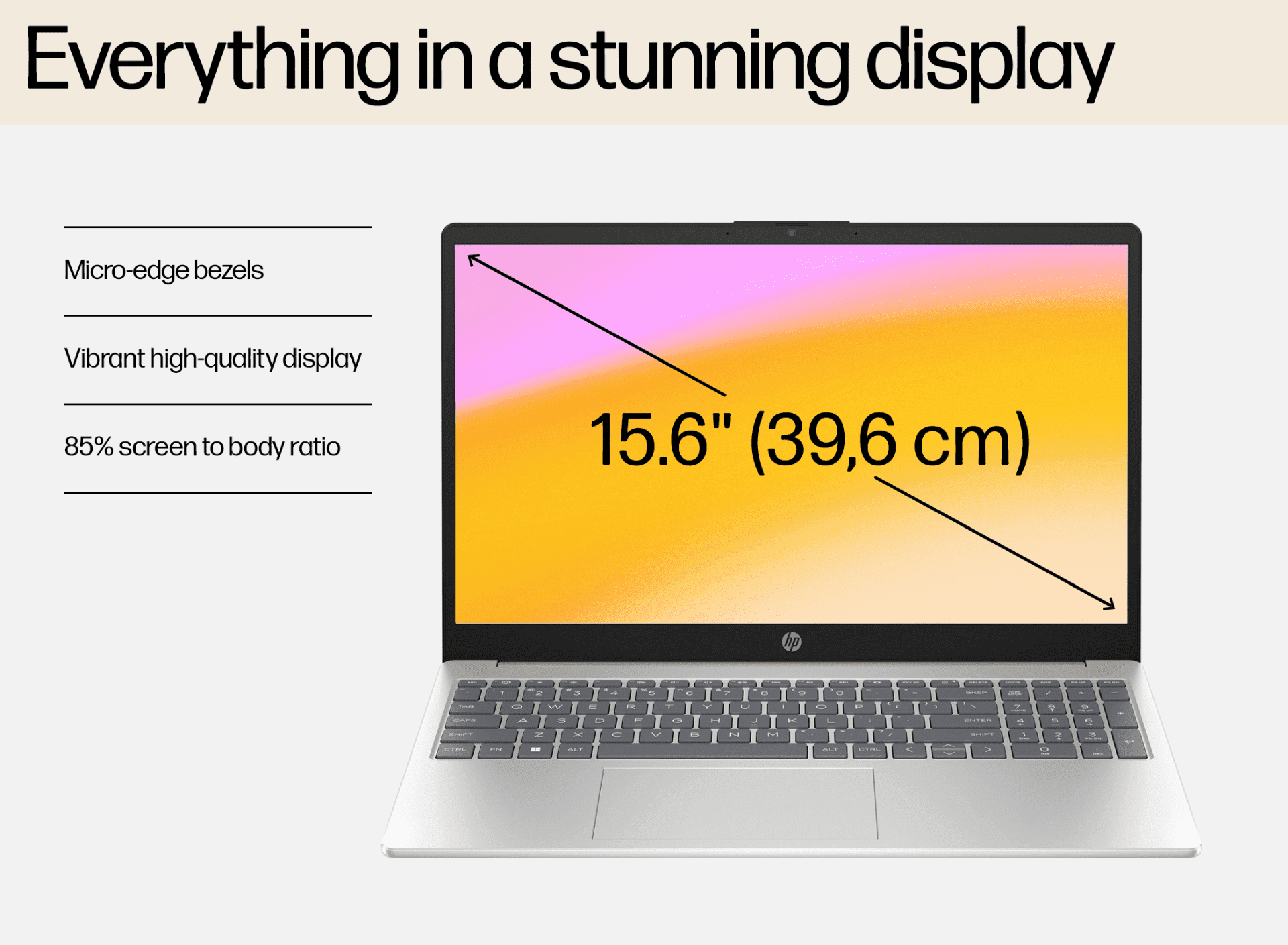 HP 15.6 inch Laptop 15-fd0561TU, Silver