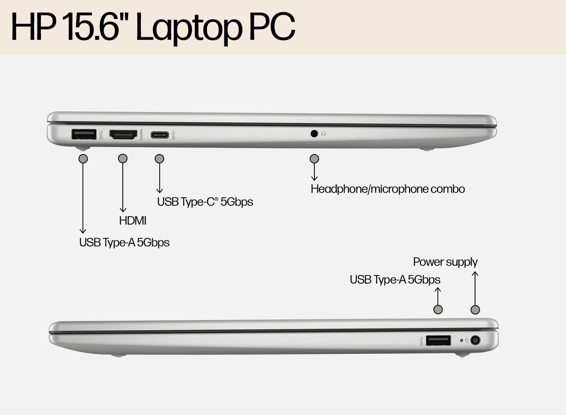Galeri HP 15.6 inch Laptop 15-fd0561TU, Silver
