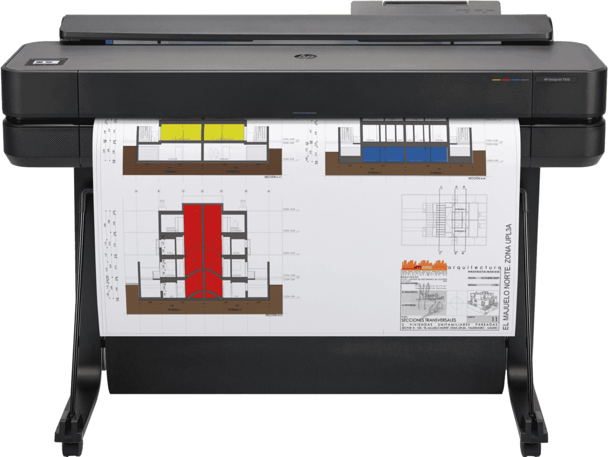 HP DesignJet T650 36-inch Large Format A0 Plotter Printer