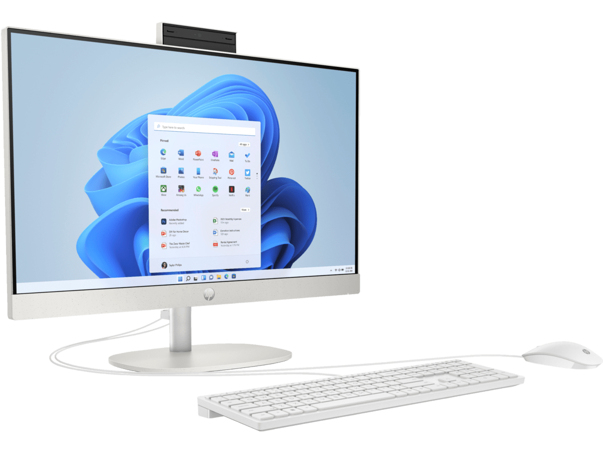 HP 23.8 inch All-in-One 24-cr0200d PC, White
