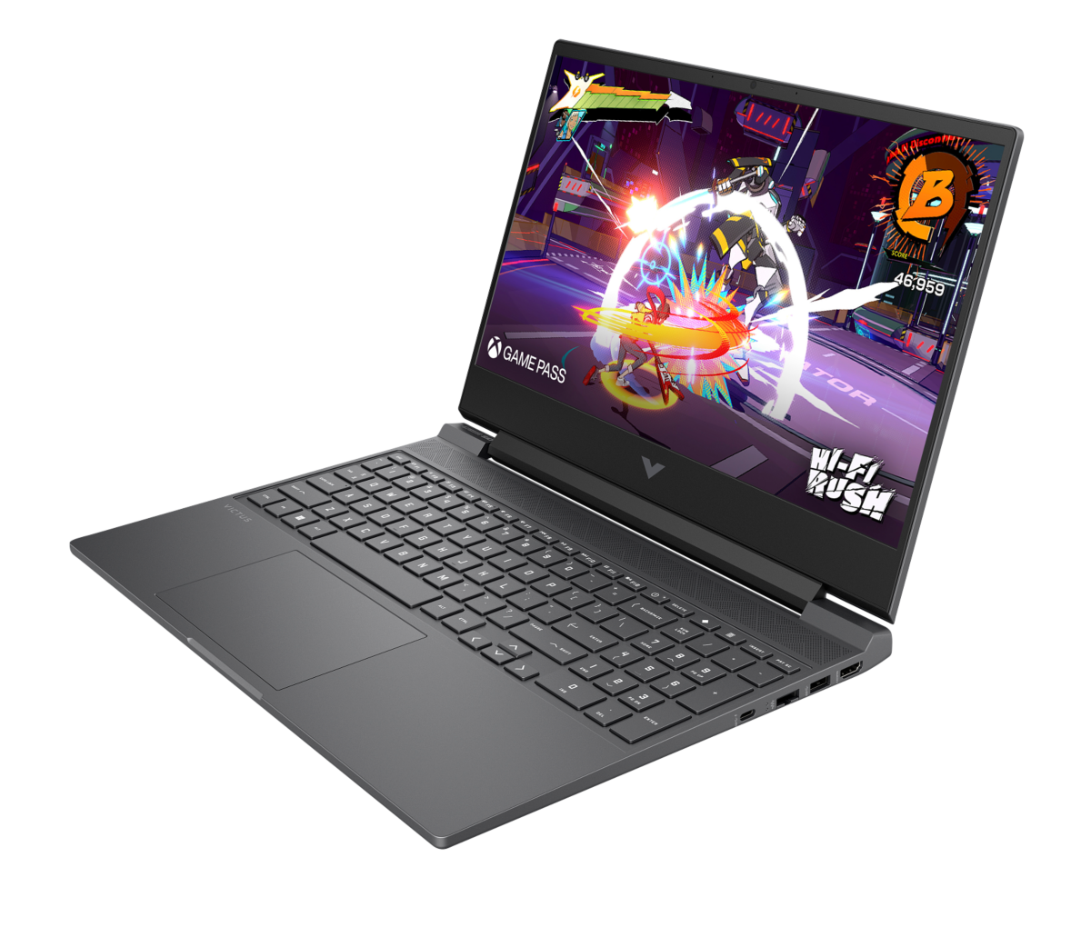 HP Victus 15 Inch Gaming Laptop 15-fb3704AX, Silver