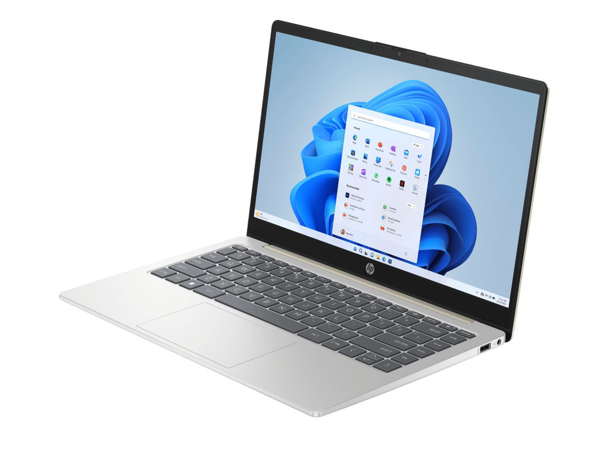 HP 14 inch Laptop 14-em0731AU, Gold
