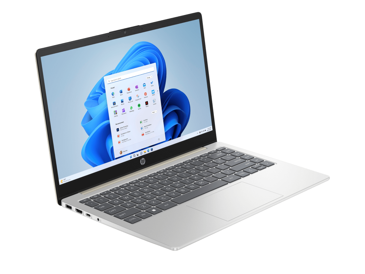 HP 14 inch Laptop 14-em0731AU, Gold