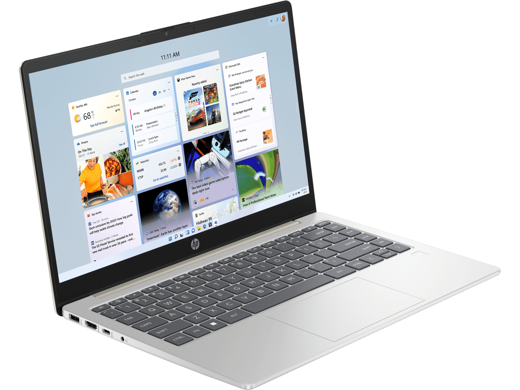 Galeri HP 14 inch Laptop 14-em0321AU, Gold