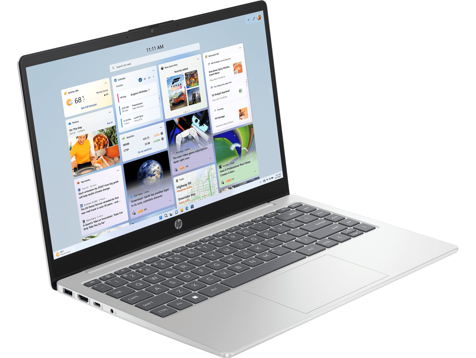 HP 14 inch Laptop 14-ep1155TU, Silver