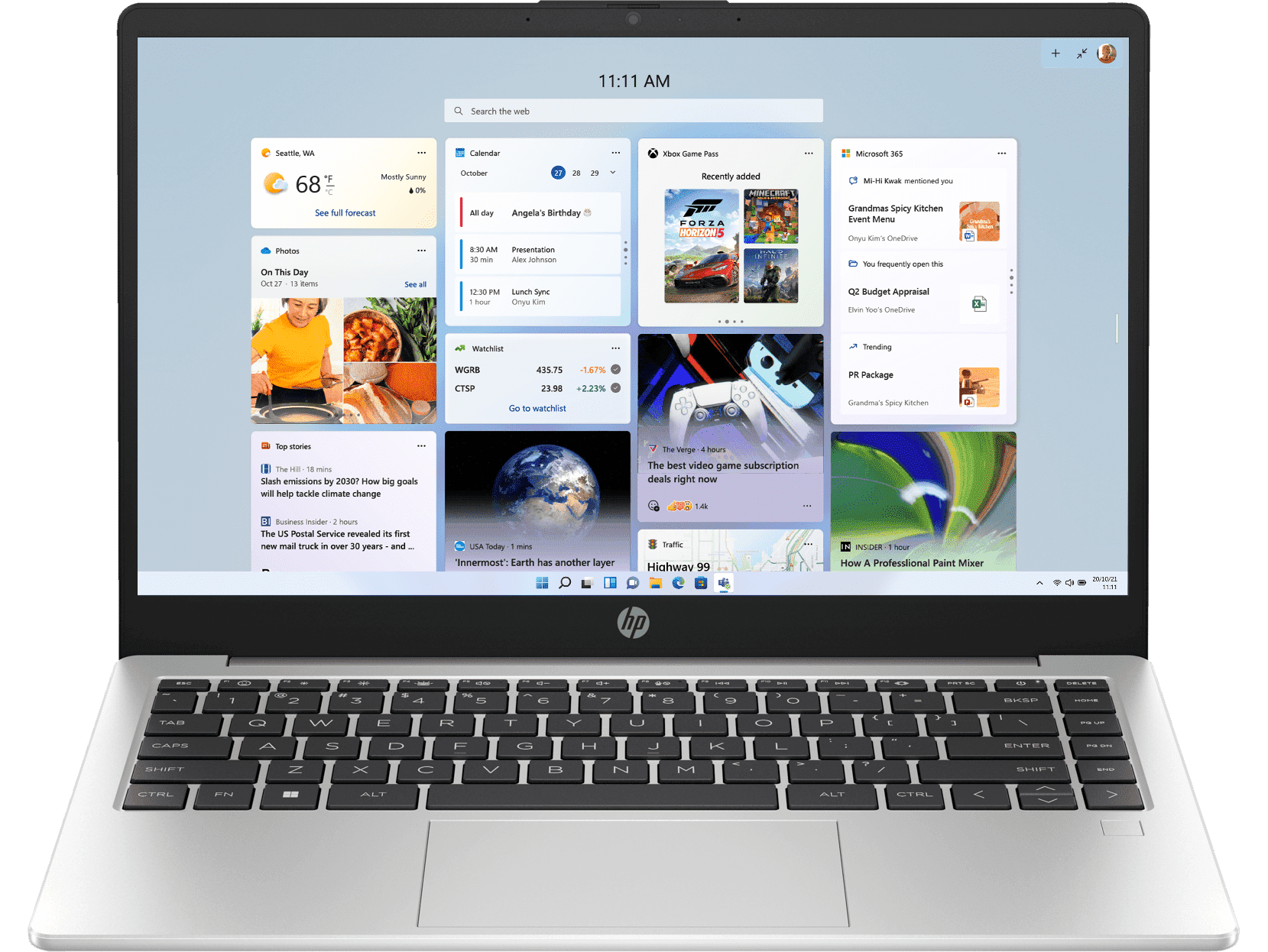 HP 245 14 inch G10 Notebook PC, Silver - 14