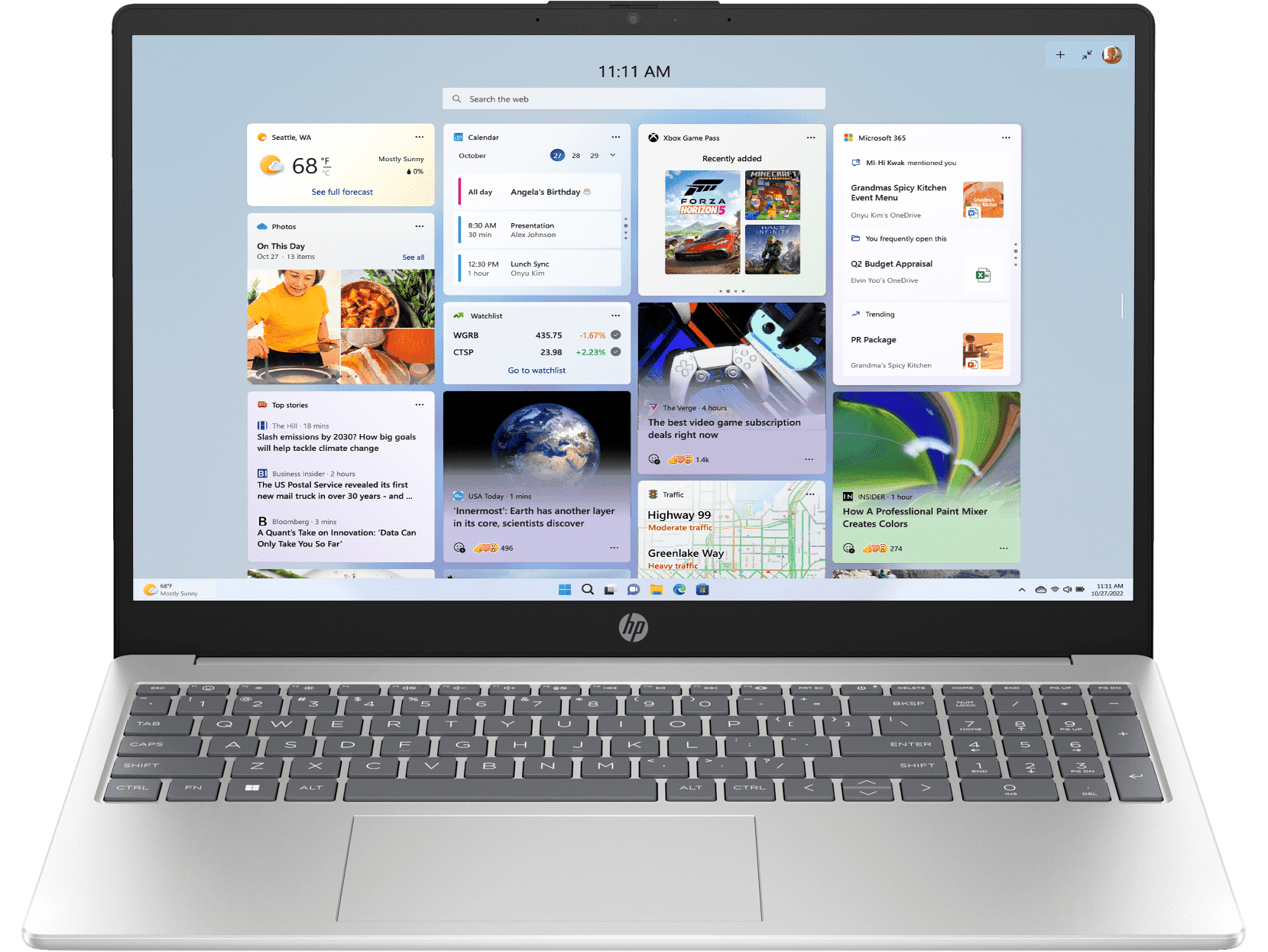 HP 15.6 inch Laptop 15-fd0561TU, Silver