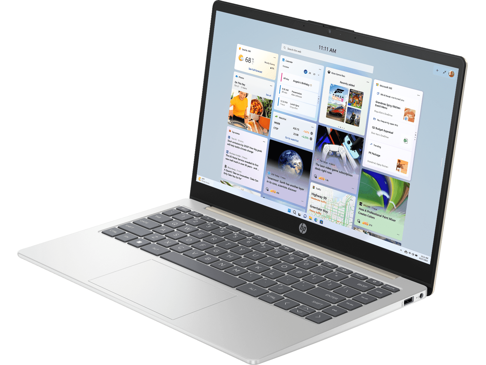 HP 14 inch Laptop 14-ep0320TU, Gold