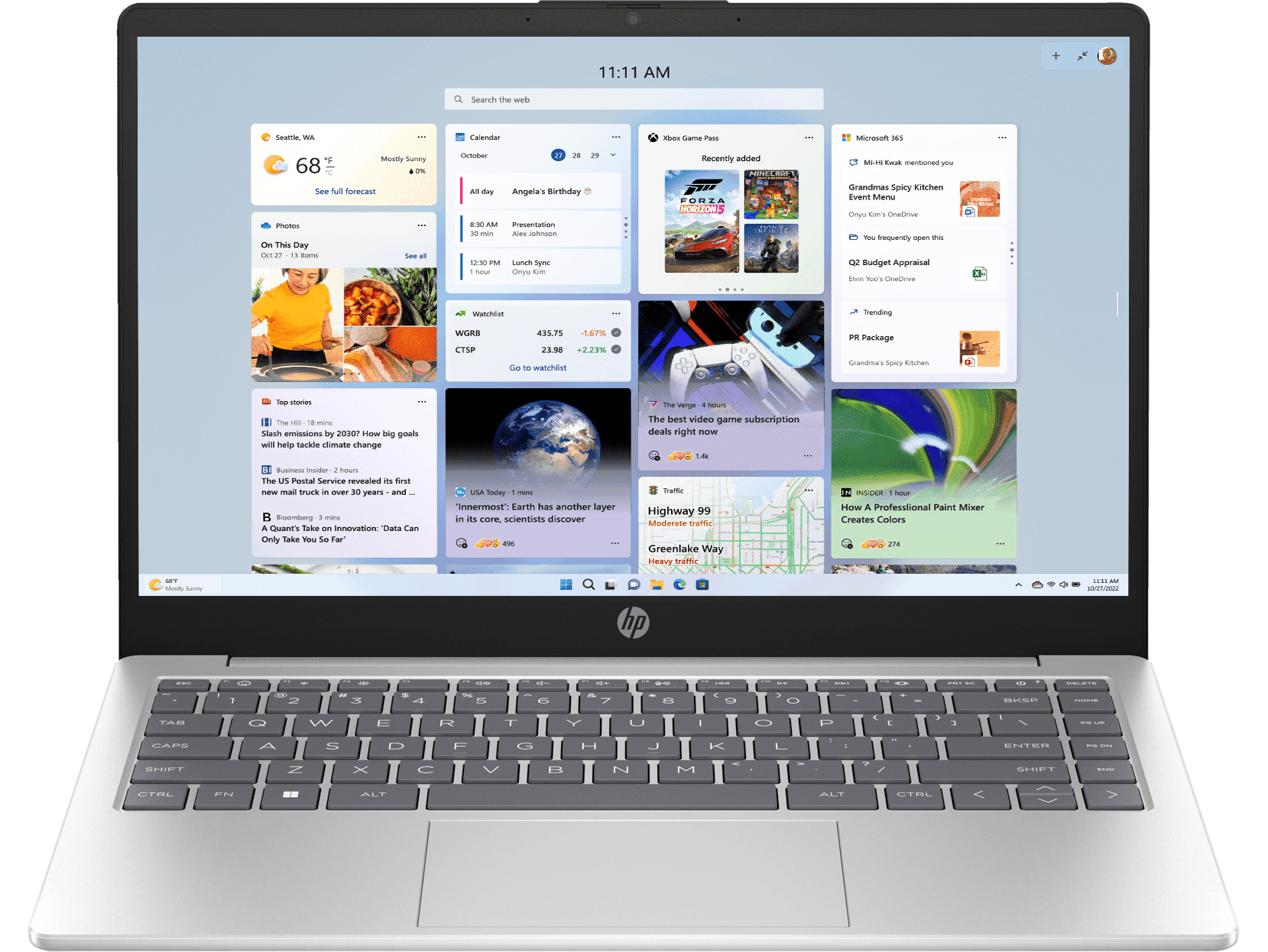 HP 14 inch Laptop 14-em0730AU, Silver