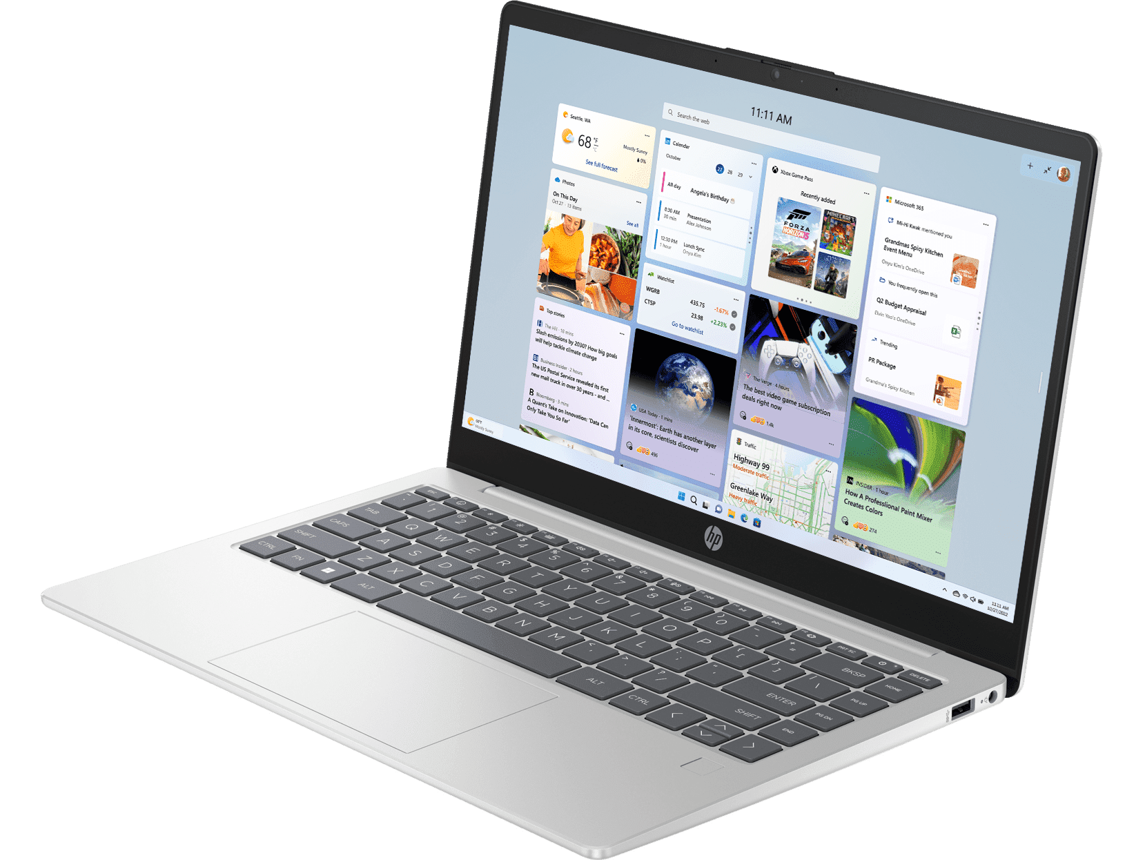 Galeri HP 14 inch Laptop 14-ep1188TU, Silver