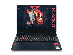 HyperX OMEN 16 " VALORANT Edition Gaming Laptop - NVIDIA® GeForce RTX™ 5070 - 16" - RIOT blue (VALORANT Limited Edition) with warm red logo on cover (DJ2D7PA)