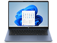 HP OmniBook 3 14 inch Laptop 14-hu0115TU, Blue - 14" - Starlit blue cover and keyboard frame, iron gray base (D6UD3PA)