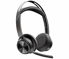 Poly Voyager Focus 2 Microsoft Teams Certified USB-C-C Headset + USB-C/A Adapter + Charging Stand (9T9J6AA)