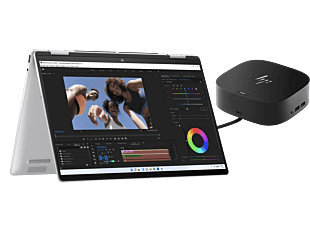 HP Envy x360 14 inch  2-in-1 Laptop 14-fa0888AU, Silver + HP USB-C Dock G5 - 14" - Glacier Silver (9X3E6PA-BN1)