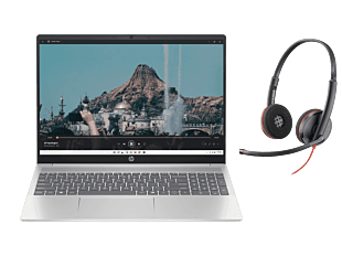 HP Pavilion 16 inch Laptop 16-af0888TX, Silver + POLY BW 3220 USB-C HS USB-C/A - 16" - Natural Silver (A0EF2PA-BN)