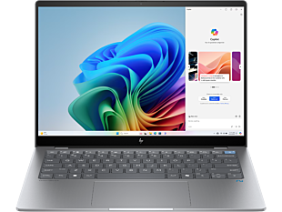 HP OmniBook X 14 inch Laptop 14-fe0333QU Next Gen AI PC, Silver + HP Smart Tank 215 Printer + HP 150 Wireless Mouse - 14" - Meteor Silver (A9RM7PA-BN)