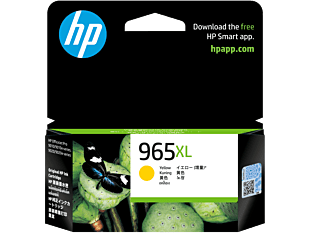 HP 965XL High Yield Yellow Original Ink Cartridge (3JA83AA) - Center facing