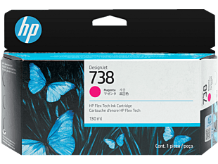 HP 738 130-ml Magenta DesignJet Ink Cartridge (498N6A)