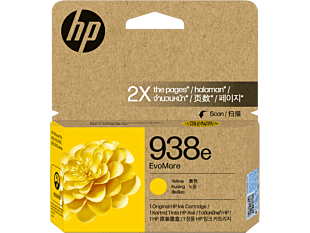 HP 938e EvoMore Yellow Original Ink Cartridge (4S6Y1PA)