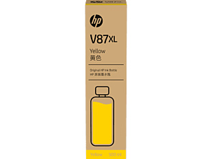 HP V87XL 500-ml Yellow Bottled Ink Cartridge (7FN96A)