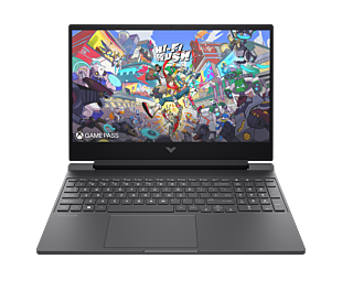 HP Victus 15 Inch Gaming Laptop 15-fb3704AX, Silver - 15.6" - Mica silver, black chrome logo (BE5M1PA)