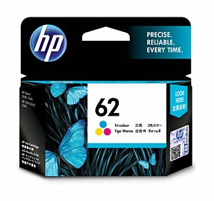 HP 62 Tri-color Original Ink Cartridge (C2P06AA) - Center facing