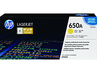 HP 650A Yellow Original LaserJet Toner Cartridge (CE272A)