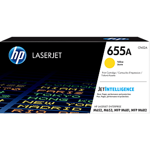 HP 655A Yellow Original LaserJet Toner Cartridge (CF452A)