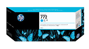 HP 772 300-ml Cyan DesignJet Ink Cartridge (CN636A) - Center facing
