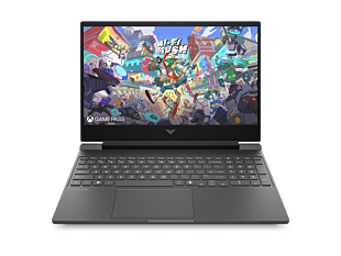 HP Victus 15.6 Gaming Laptop 15-fb3232AX, Silver + HyperX Pulsefire Fuse Wireless Gaming Mouse (Black) + HyperX Cloud Stinger 2 Core - Gaming Headset - 15.6-inch - Mica silver, black chrome logo (D0CP8PA-BN1)
