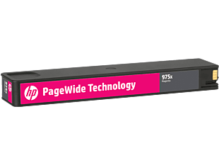HP 975X High Yield Magenta Original PageWide Cartridge (L0S03AA) - Center facing