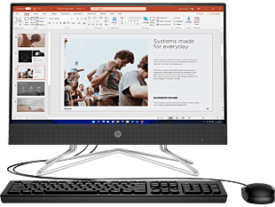 HP 200 Pro G4 21.5 inch All-in-One Desktop PC - 21.5-inch - Black (614G8PA)