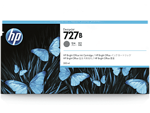 HP 727B 300-ml Photo Black DesignJet Ink Cartridge (3WX20A)