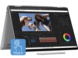 HP Envy x360 14 inch 2-in-1 Laptop 14-fc0555TU, Silver + HP USB-C Dock G5 - 14" - Meteor Silver (A03GVPA-BN1)