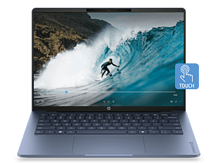 HP OmniBook 5 14 inch Laptop Next Gen AI 14-hm0315AU, Blue - 14" - Starlit blue aluminum (D6ZW0PA)