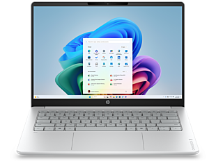 HP OmniBook 3 14 inch Laptop Next Gen AI 14-hv0037AU, Silver - 14" - Glacier silver cover and keyboard frame, glacier gray base (D6UK4PA)