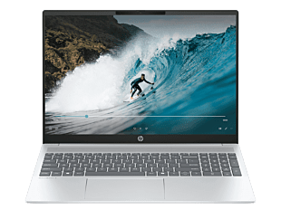 HP OmniBook 5 16 inch Laptop AI 16-af1555TU, Silver - 16" - Glacier silver aluminum (BQ1M6PA)