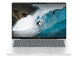 HP OmniBook 5 14 inch Laptop Next Gen AI 14-he0355QU, Silver - 14-inch - Glacier silver aluminum (CC1U2PA)