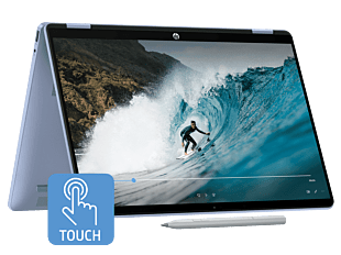 HP OmniBook 5 14 inch Flip 2-in-1 Laptop 14-fp0557TU, Blue - 14-inch - Sky blue (BR4F3PA)