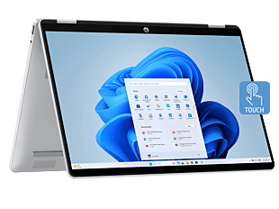 HP OmniBook 5 14 inch Flip 2-in-1 Laptop 14-fp0558TU, Silver + HP 150 Wireless Mouse + Flash disk - 14-inch - Glacier silver (C7SC9PA-BN)