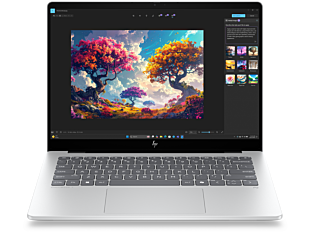 HP OmniBook 7 14 inch Laptop Next Gen AI 14-hg0016TU, Silver - 14" - Glacier silver aluminum (D6UJ2PA)