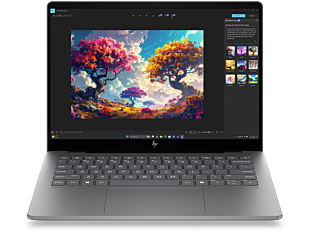 HP OmniBook 7 14 inch Laptop Next Gen AI 14-hg0015TU, Silver - 14" - Meteor silver aluminum (D6UJ1PA)