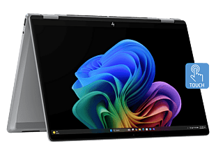 HP OmniBook X Flip 2-in-1 14 inch Laptop Next Gen AI 14-fk0888AU, Silver - 14" - Meteor silver aluminum (BM7R7PA)