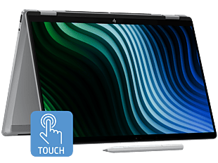 HP OmniBook X Flip 2-in-1 Laptop 14 inch Next Gen AI 14-fm0777TU, Silver - 14-inch - Meteor silver aluminum (BM7R8PA)