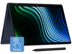 HP OmniBook X 14 inch Flip 2-in-1 Laptop Next Gen AI 14-kb0333TU, Blue - 14" - Atmospheric blue aluminum (DK3U0PA)