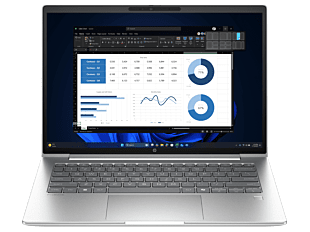 HP ProBook 4 G1a 14 inch Notebook AI PC, Silver - 14-inch - Pike silver (CE1Y8PT)