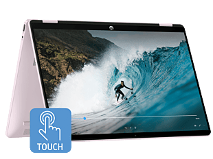 HP OmniBook 5 14 inch Flip 2-in-1 Laptop Next Gen AI 14-km0011TU, Pink - 14" - Powder pink (D6UE1PA)